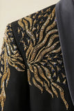 Boys Navy Blue Embroidered Coat Suit With Waistcoat And Bow Tie