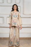 Girls Fawn Floral Embroidered Palazzo Set