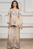 Girls Fawn Floral Embroidered Palazzo Set