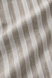 Boys Beige & White Striped Full Sleeve Casual Shirt