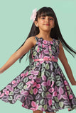 Trendy Multicolor Printed Summer Frock For Girls - Lagorii Kids