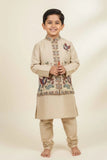 Beige Multicolor Embroidered Kurta Set For Boys For Boys