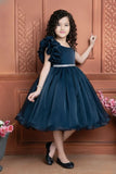 Deep Blue Colored Royal  Frock For Girls