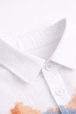 White Cotton Shirt with Multicolor Thread work for Boys