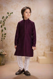 Classic Wine Kurta Pajama Set For Boys