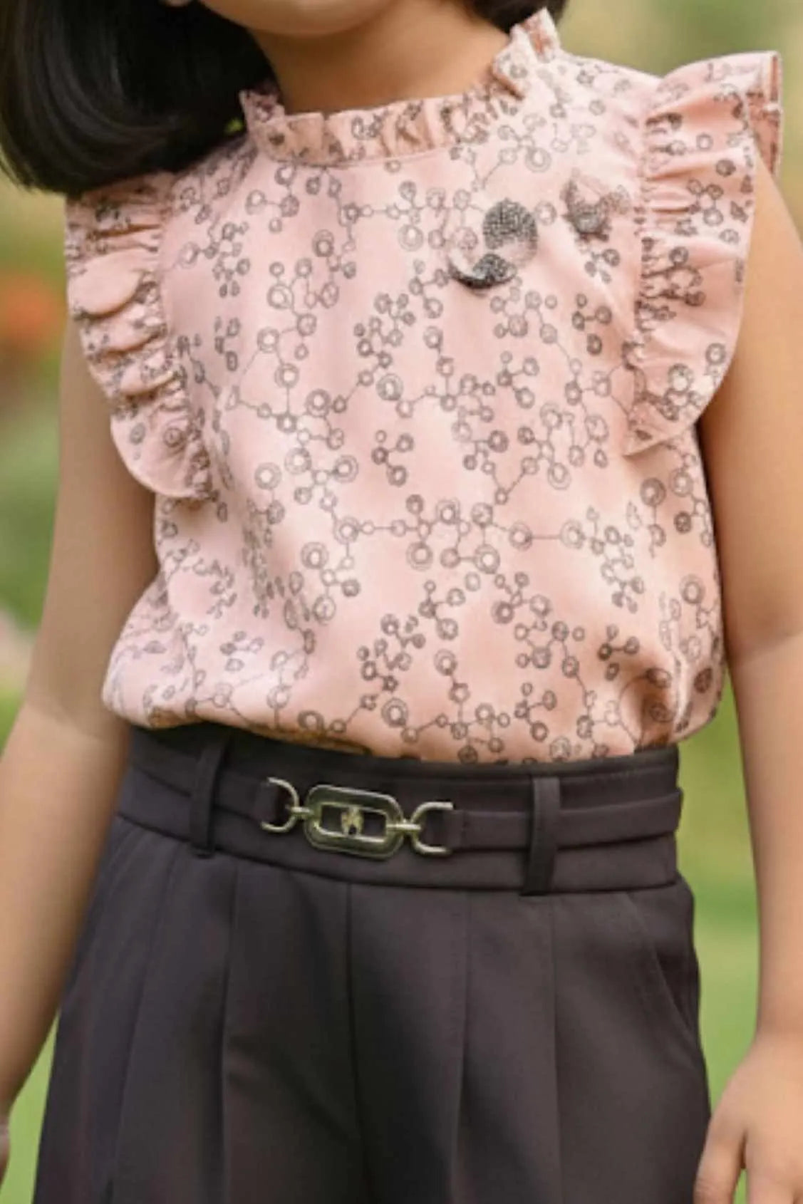 Top And Culottes Set for Girls