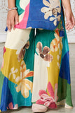 Girls Multicolour Printed Palazzo Set With Dupatta