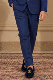 Classic Blue Jodhpuri Suit Set For Boys