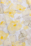 Yellow Tropical Floral Printed Pure Linen Shirt