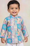 Multicolor Printed Dhoti Set For Boys
