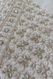 Boys Ivory Gold Embroidered Kurta Set with Nehru Jacket
