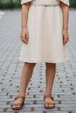 Fawn Off-Shoulder Bow Party Dress For Girls