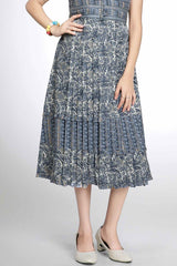 Grey Sequins Work And Printed Casual Dress For Girls