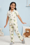 Girls Off-White Panda Print Night Suit Set