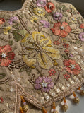 Girls Gold Embroidered Palazzo Set with Dupatta