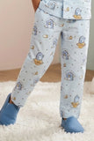 Boys Sky Blue Space Print Night Suit Set