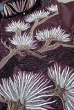 Boys Maroon Floral Embroidered And Sequin Embellished Kurta Set with Nehru Jacket