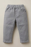 Light Grey Solid Casual Pants
