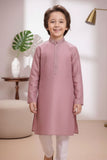 Classic Onion Pink Kurta Pajama Set For Boys