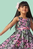 Trendy Multicolor Printed Summer Frock For Girls - Lagorii Kids
