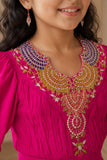 Rani Pink Embroidered Palazzo Set