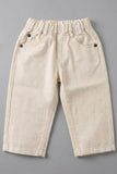 Textured Off-White Casual Pant
