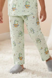 Boys Mint Green Space Print Night Suit Set