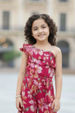 Cherry Red Floral Printed Casual Co Ord Set For Girls