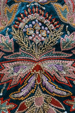 Blue Sequins Work With Thread Embroidery For Palazzo Set For Girls