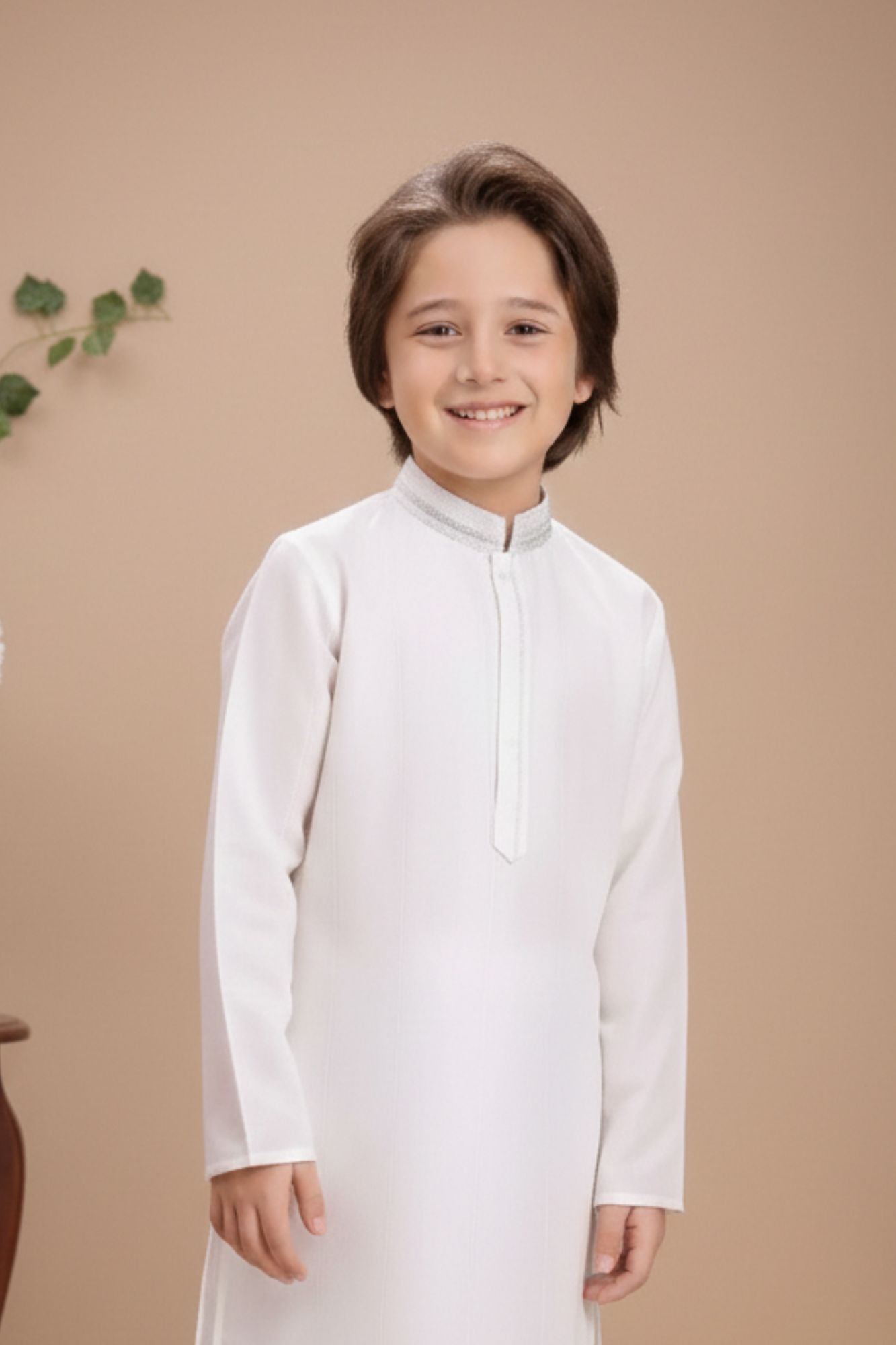 Classic White Kurta Pajama Set for Boys