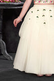 White Embroidered Lehenga Choli Set For Girls