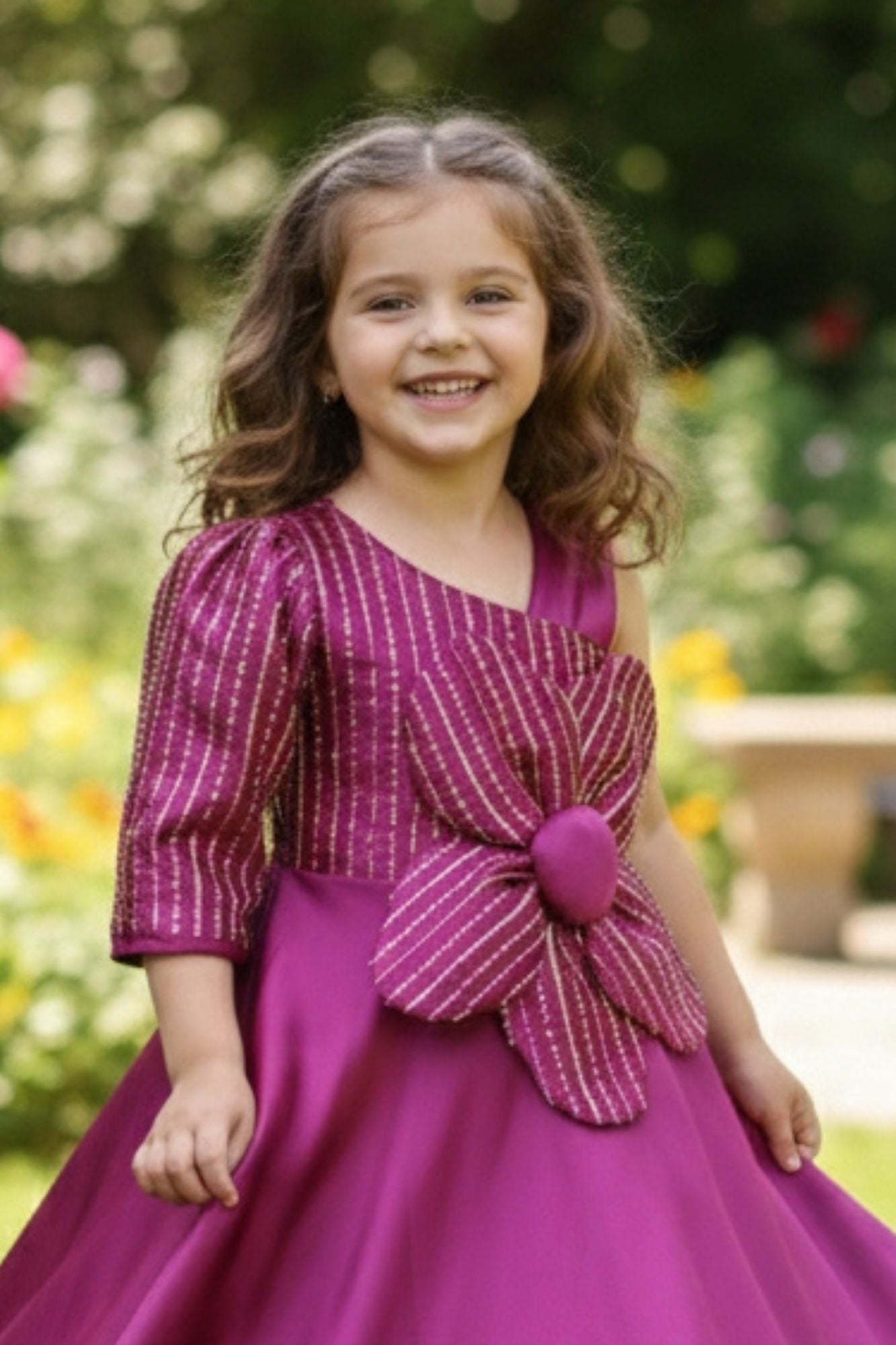 Rani Floral Embellished Party Gown For Girls