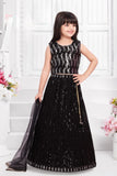 Black Sequin Embellished Lehenga Choli with Dupatta For Girls