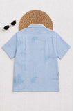 Sky Blue Scenic Landscape Printed Shirt