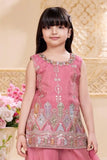 Rose Pink Embroidered Palazzo Set for Girls