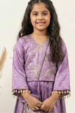 Designer Lavender Embroidered Palazzo Set with Potli Bag for Girls