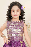 Purple Embellished Lehenga Choli
