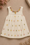 Ivory with Multicolour Floral Butti Embroidered Palazzo Set