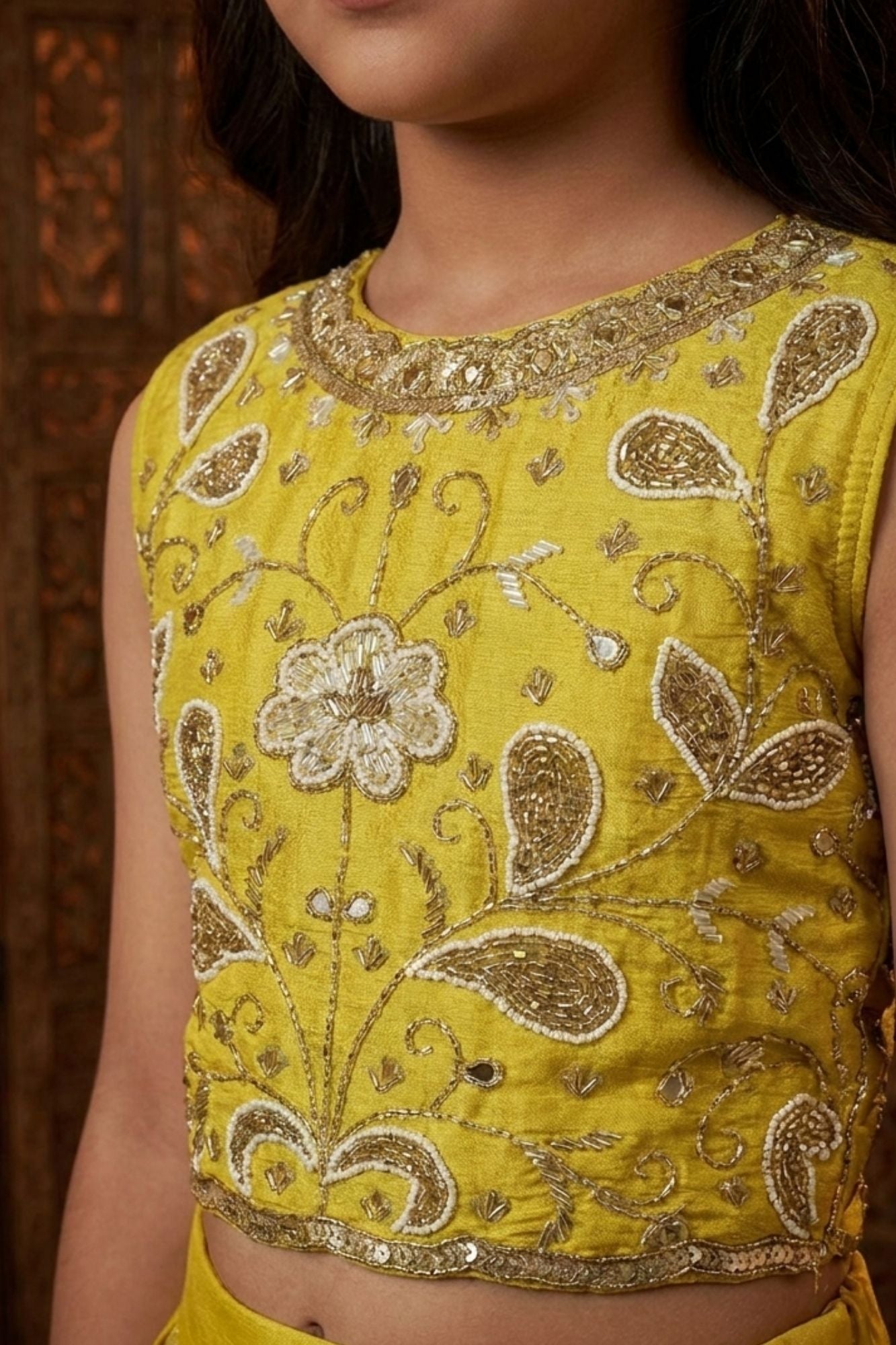 Girls Liril Designer Embellished Lehenga Choli Set