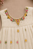 Ivory with Multicolour Floral Butti Embroidered Palazzo Set