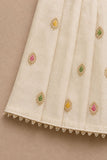 Ivory with Multicolour Floral Butti Embroidered Palazzo Set