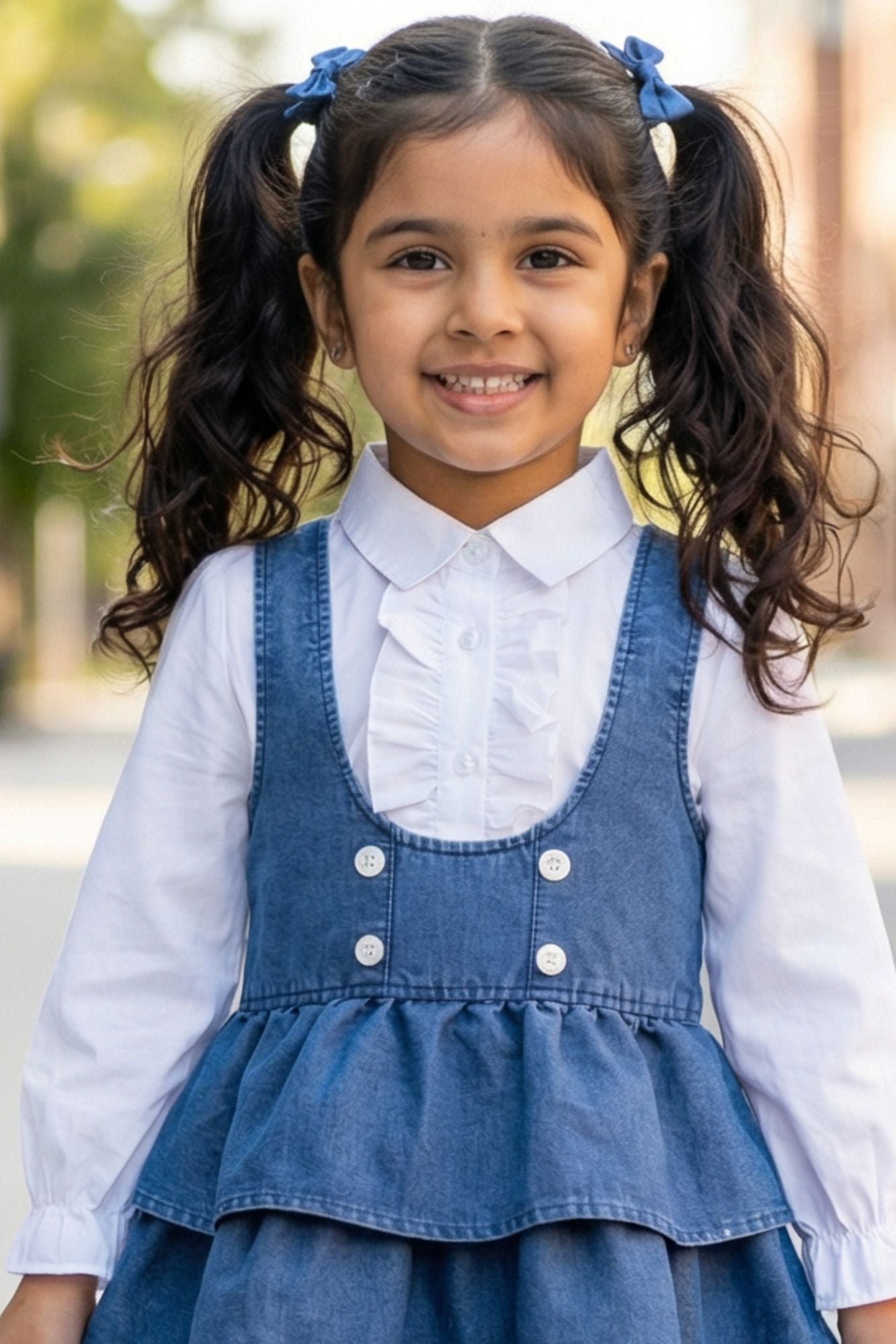 baby girl denim dress with long sleeve white shirt underneath Baby GAP Girls Long Sleeve 100% Cotton Denim Shirt Dress Sz 4 Embroidery EUC