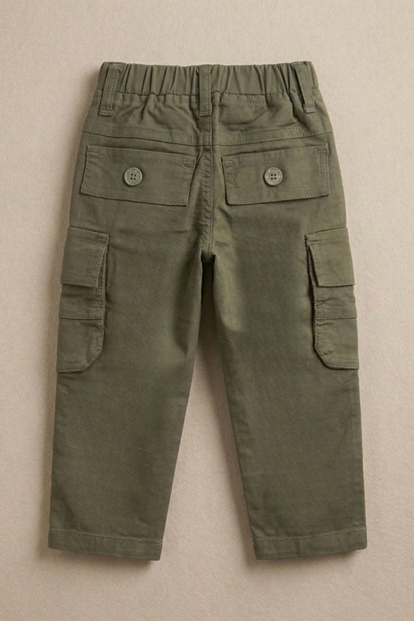 Boys Muted Green Cargo Pant