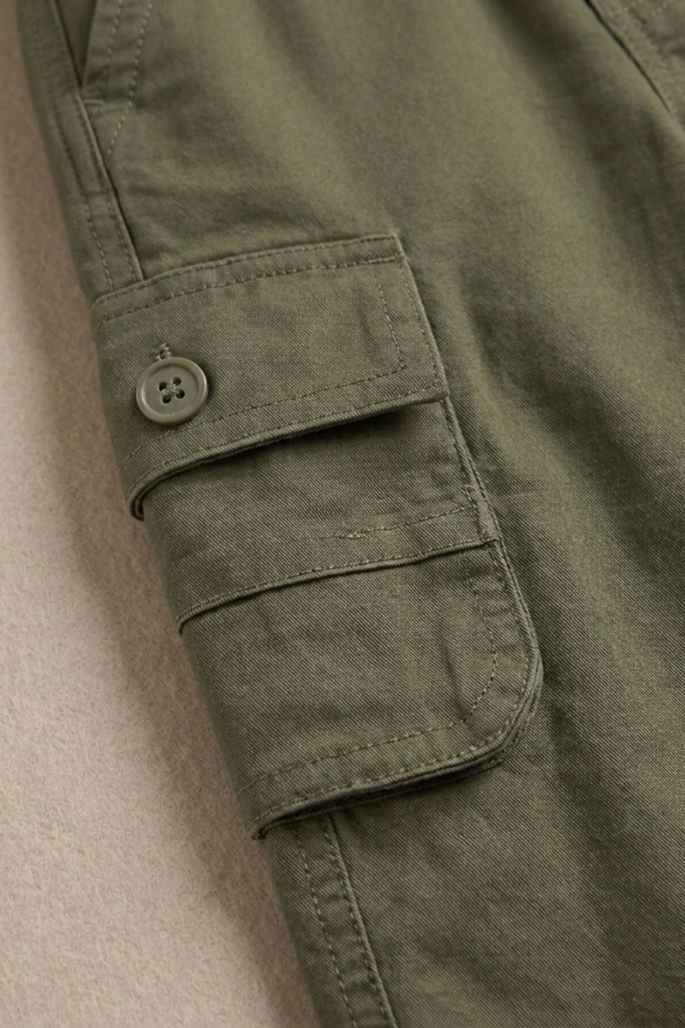 Boys Muted Green Cargo Pant