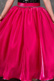 Pink Sequin Princess Party Wear Gown For Girls