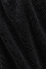 Boys Black Solid Double Pocket Shirt