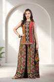 Multicolour Traditional Printed Palazzo Set for Girls