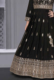 Designer Black Gown With Embroidery Work For Girls - Lagorii Kids