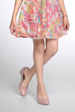 Stylish Pink Floral Printed Sleeveless Frock With Waist Coat For Girls