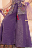 Purple Embroidered Palazzo Set for Girls